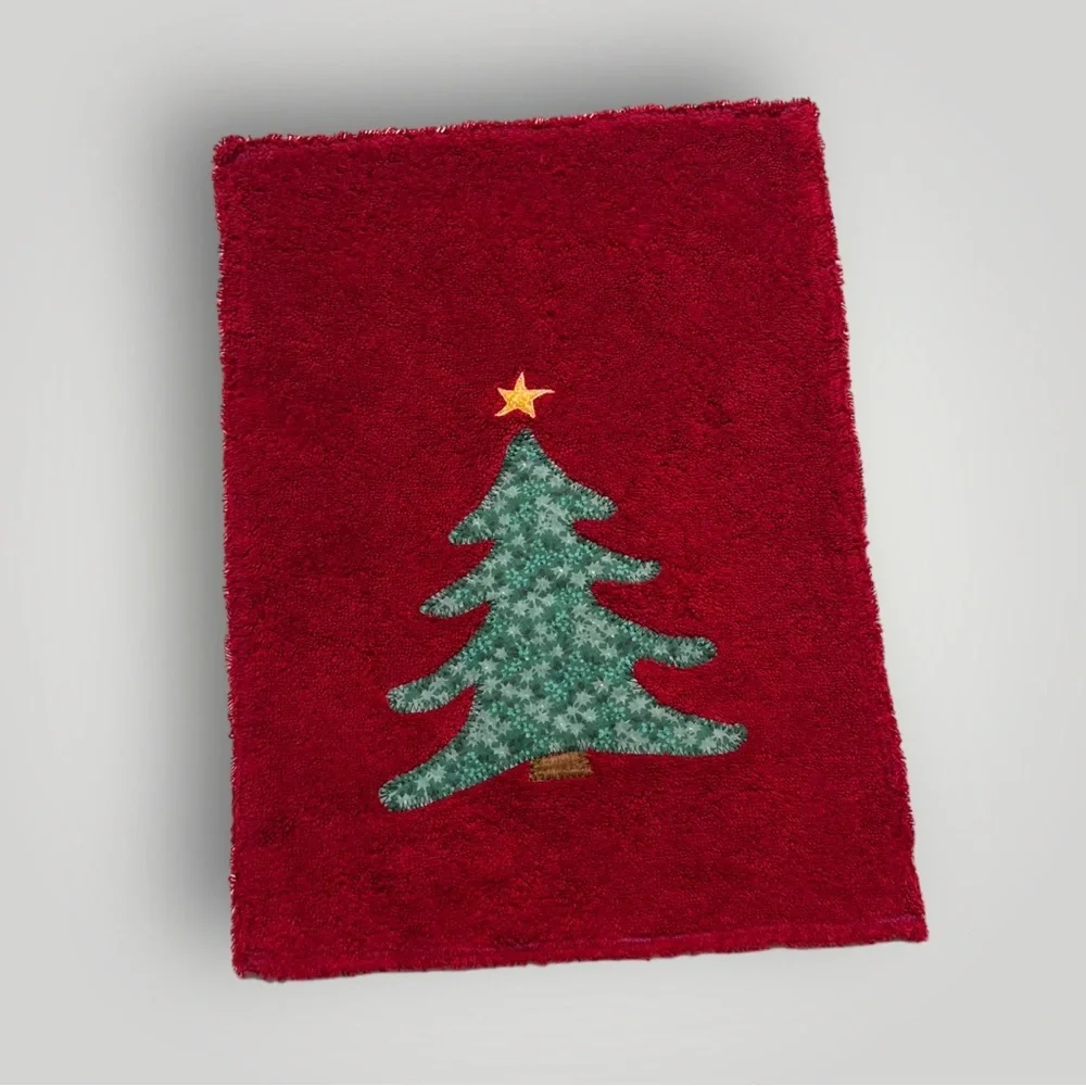 Lot/3 𝑯𝒂𝒏𝒅𝒎𝒂𝒅𝒆 Holiday Christmas Hand Towels 🎁